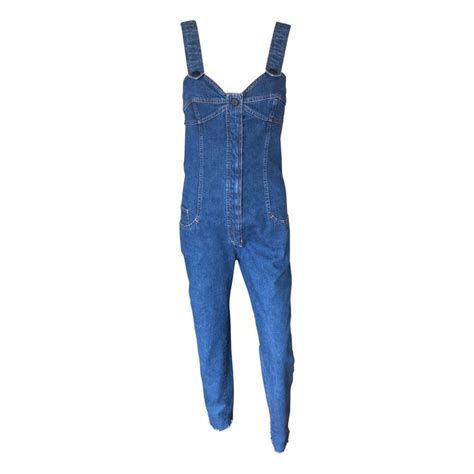 chanel denim jumpsuit